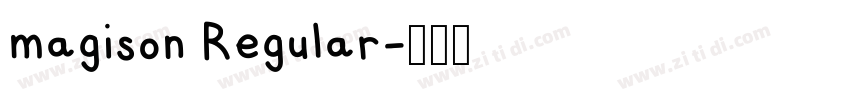 magison Regular字体转换